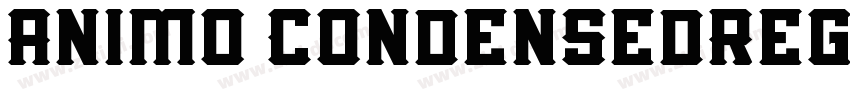 Animo CondensedRegul字体转换 Animo CondensedRegul字体转换